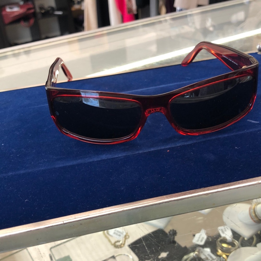 Georgio Armani red sunglasses